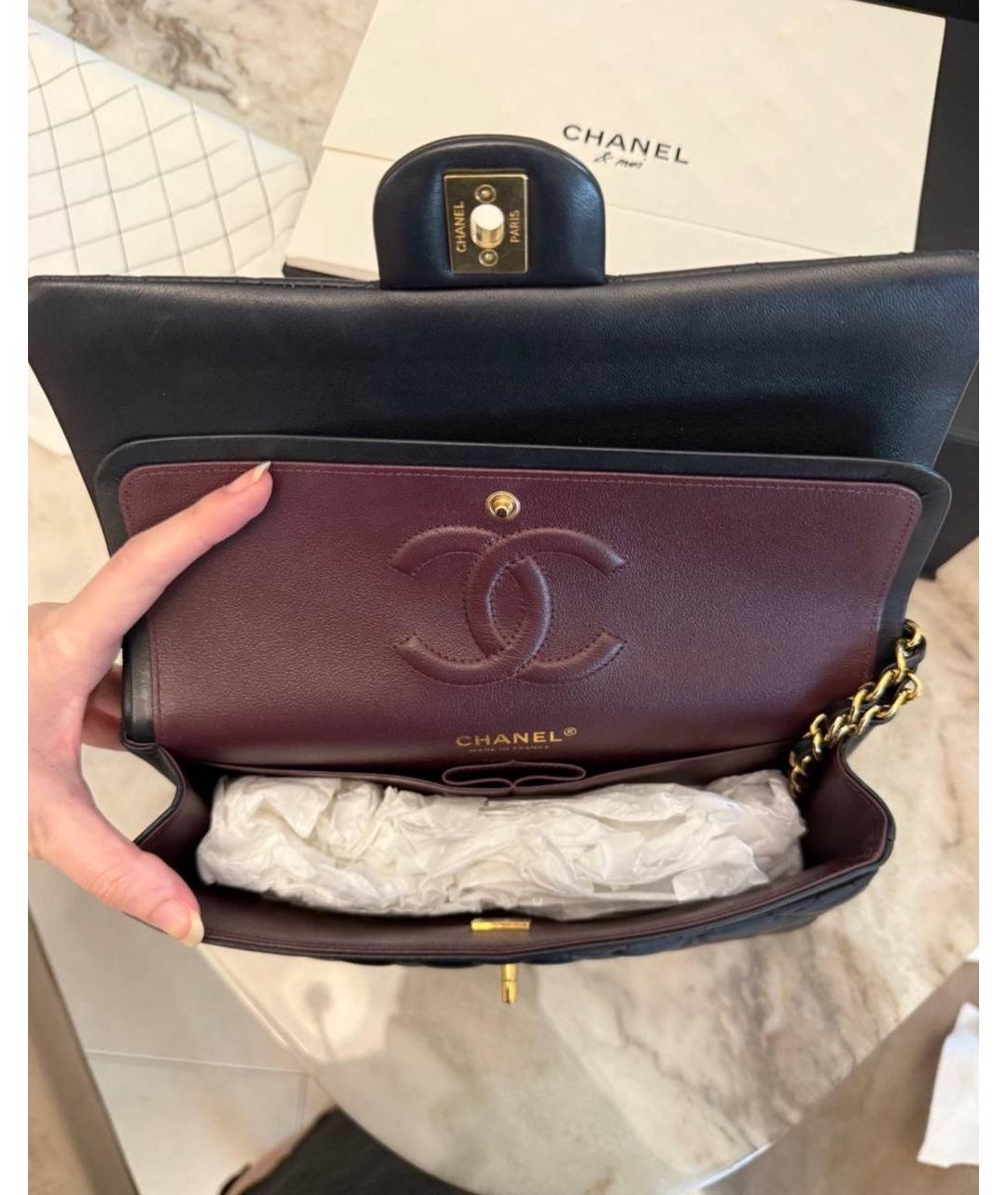 CHANEL Черная кожаная сумка через плечо, фото 4