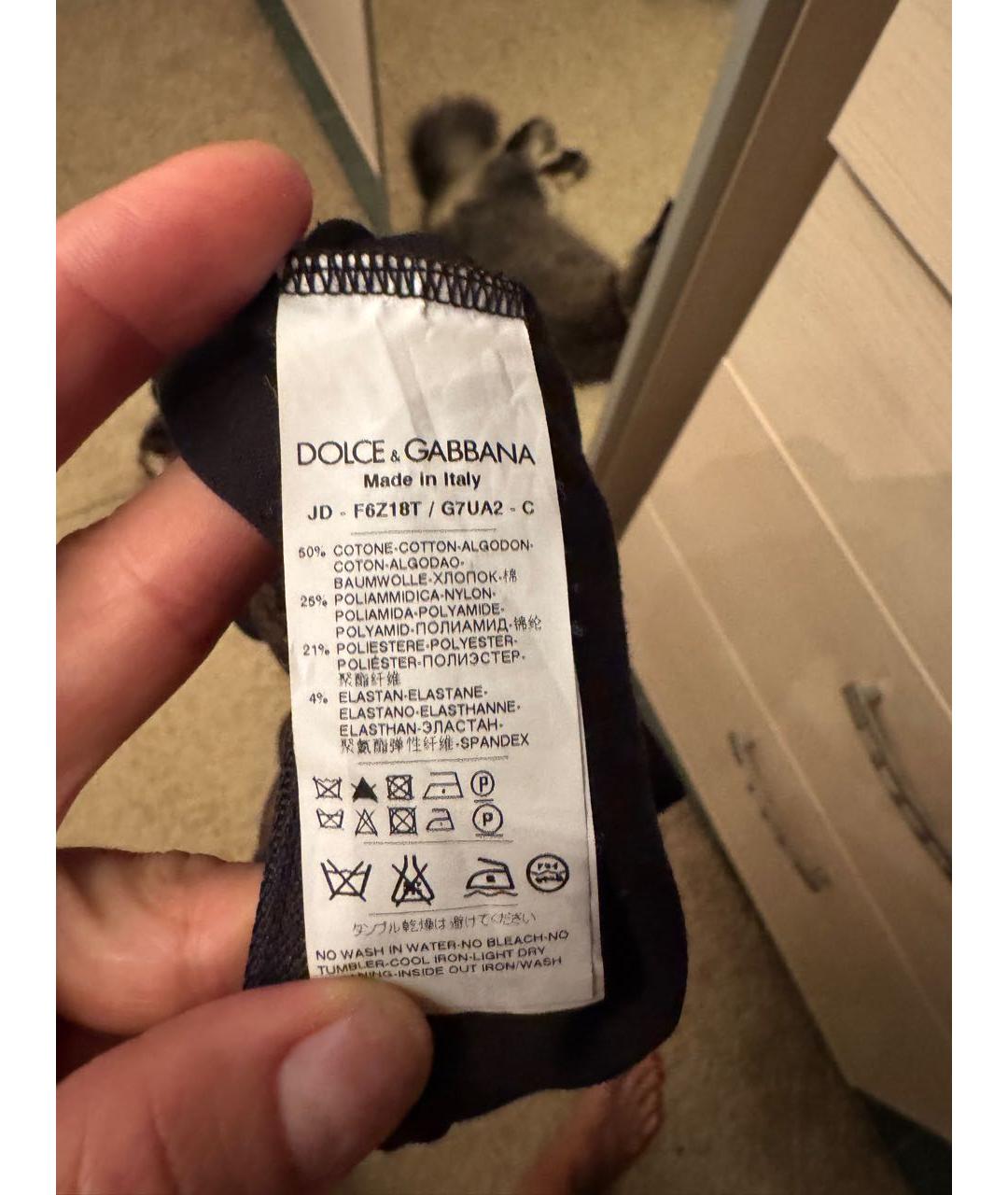 DOLCE&GABBANA Коричневое кружевное коктейльное платье, фото 5
