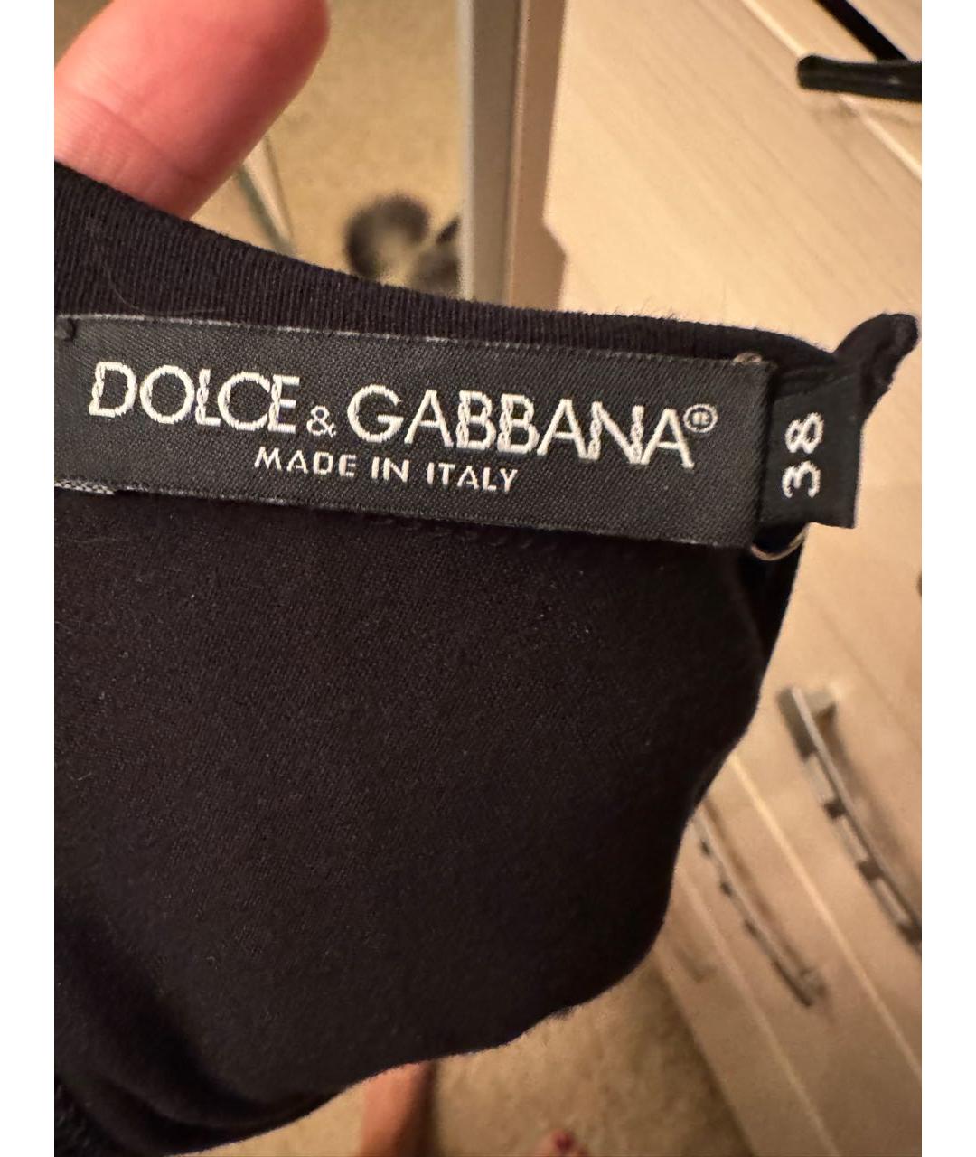 DOLCE&GABBANA Коричневое кружевное коктейльное платье, фото 4