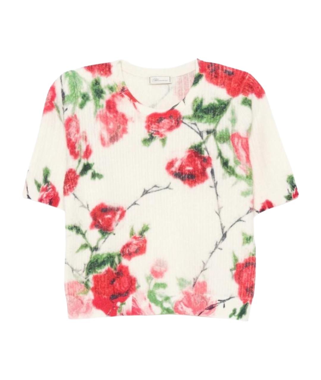 BLUMARINE Белая кашемировая футболка, фото 1