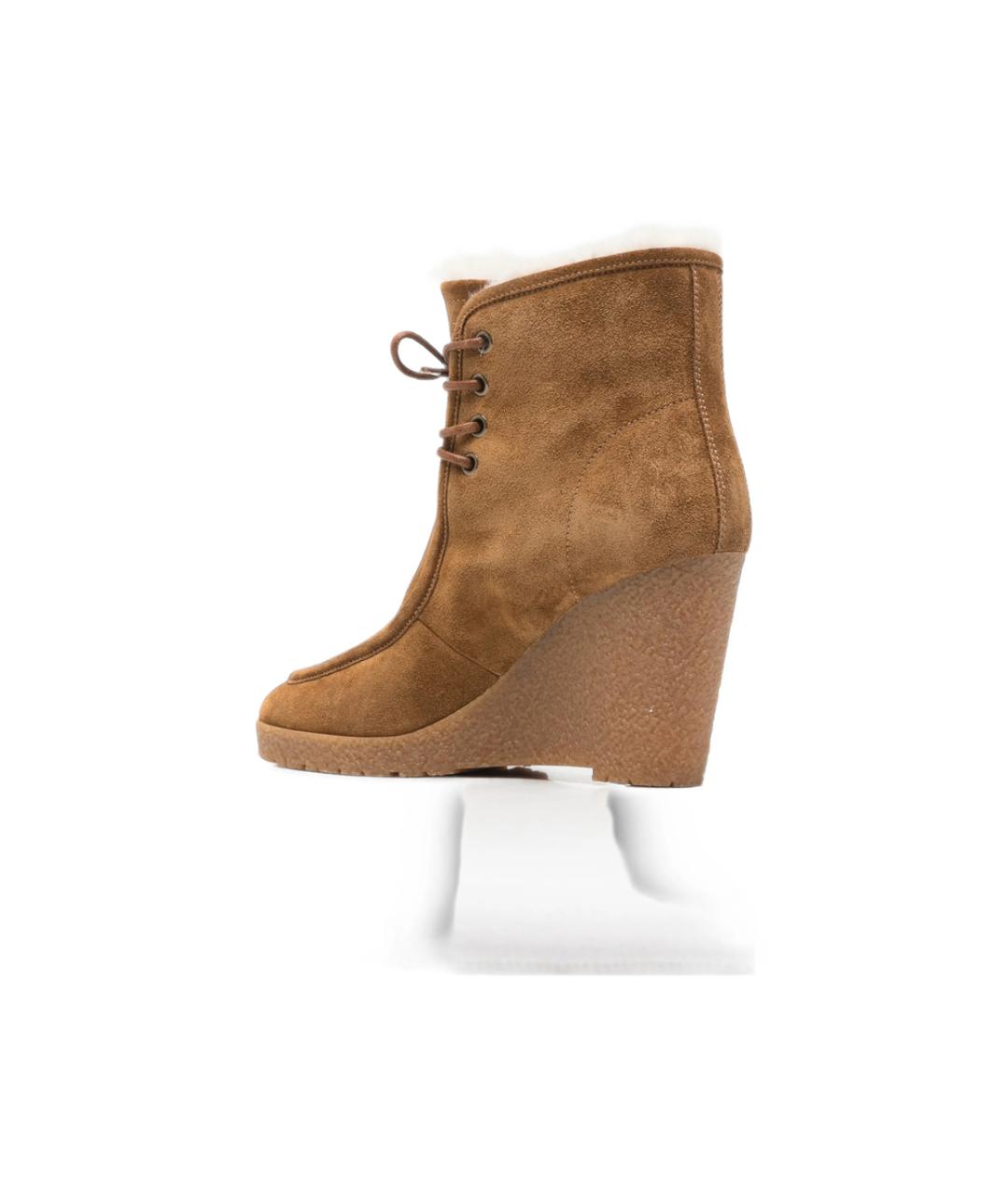 ISABEL MARANT Бежевые замшевые ботильоны, фото 4