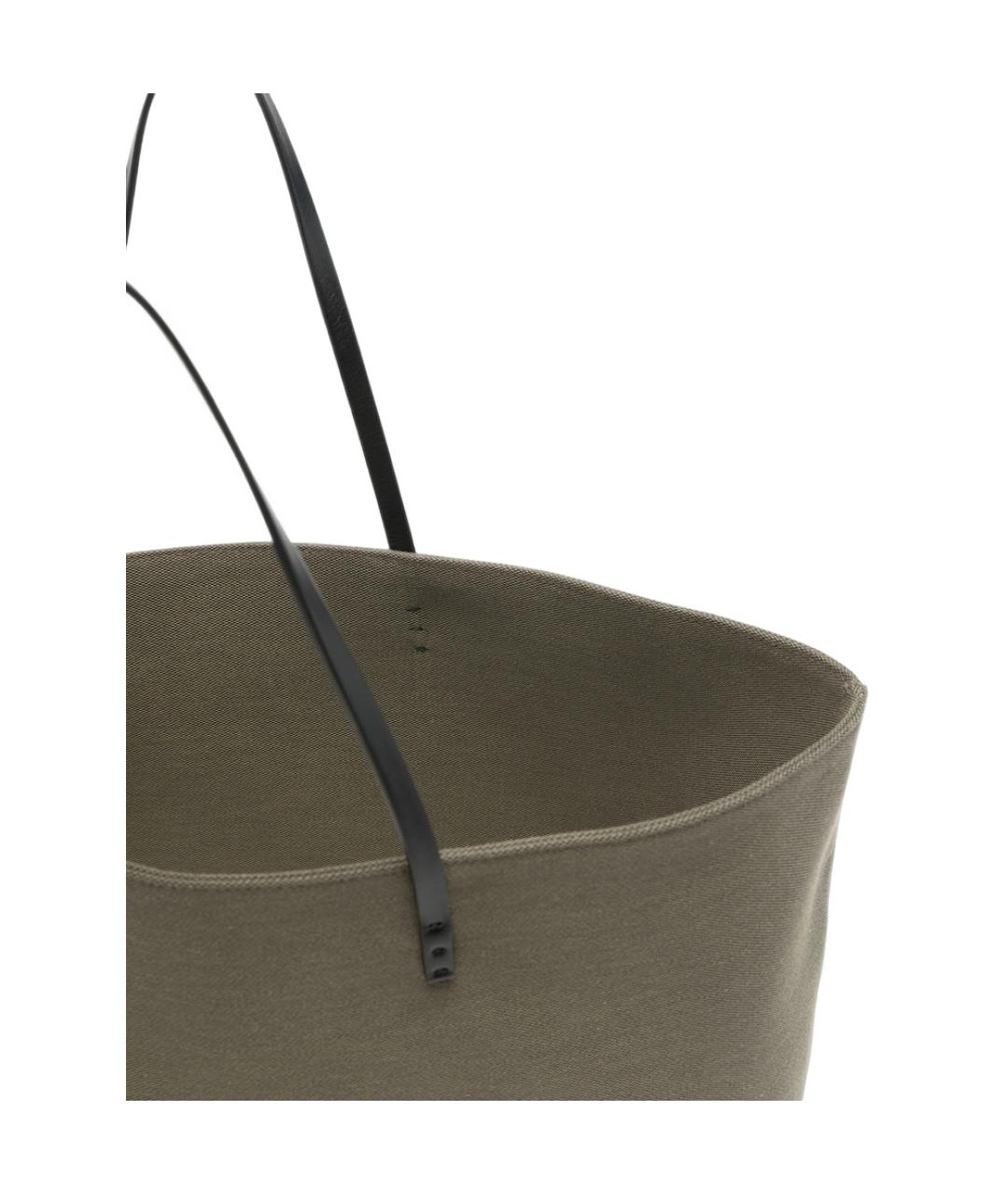 FENDI Серая тканевая сумка тоут, фото 5