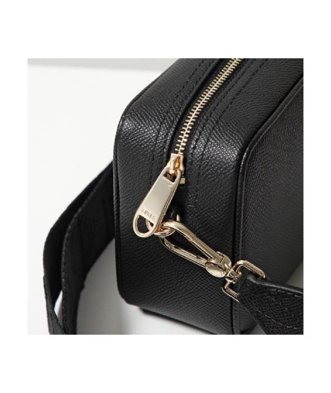 FURLA Черная кожаная сумка через плечо, фото 6