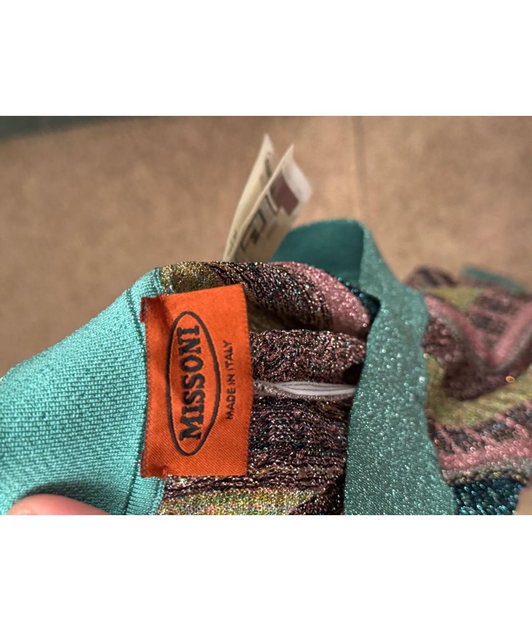 MISSONI Бирюзовый полиамидовый костюм с брюками, фото 5