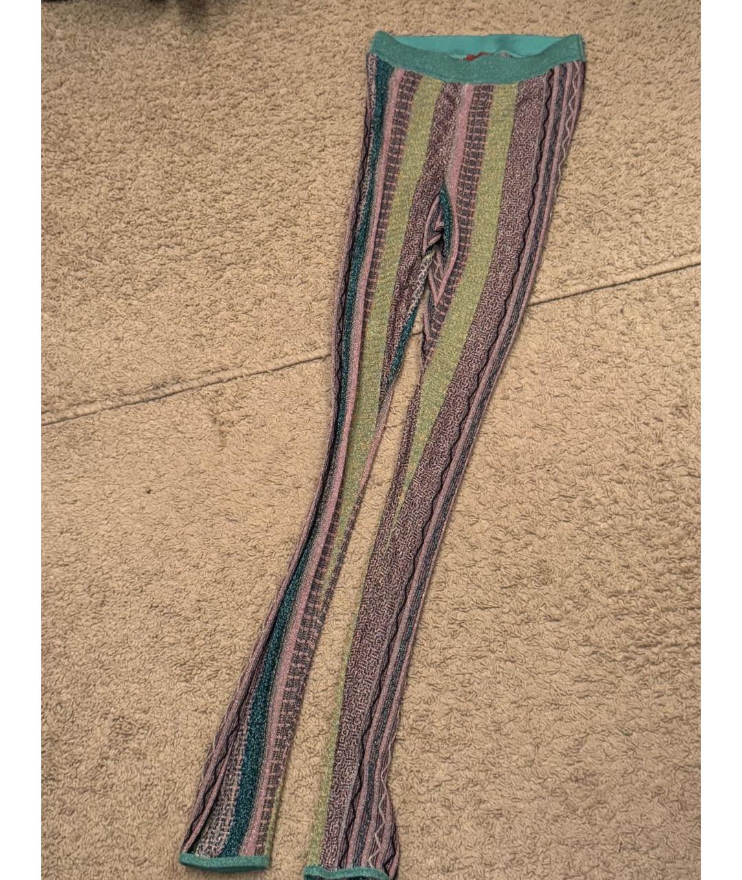 MISSONI Бирюзовый полиамидовый костюм с брюками, фото 4