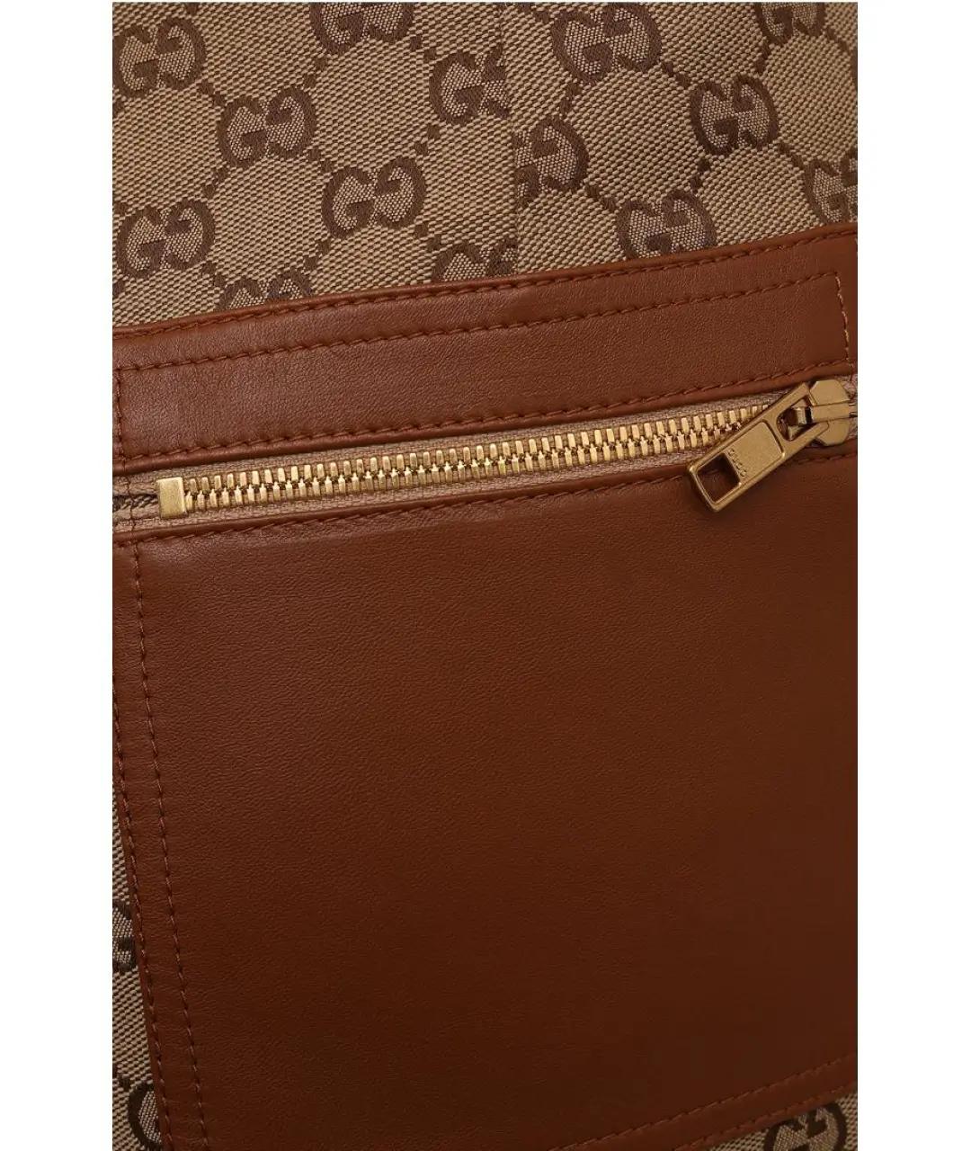 GUCCI Коричневые хлопковые шорты, фото 3