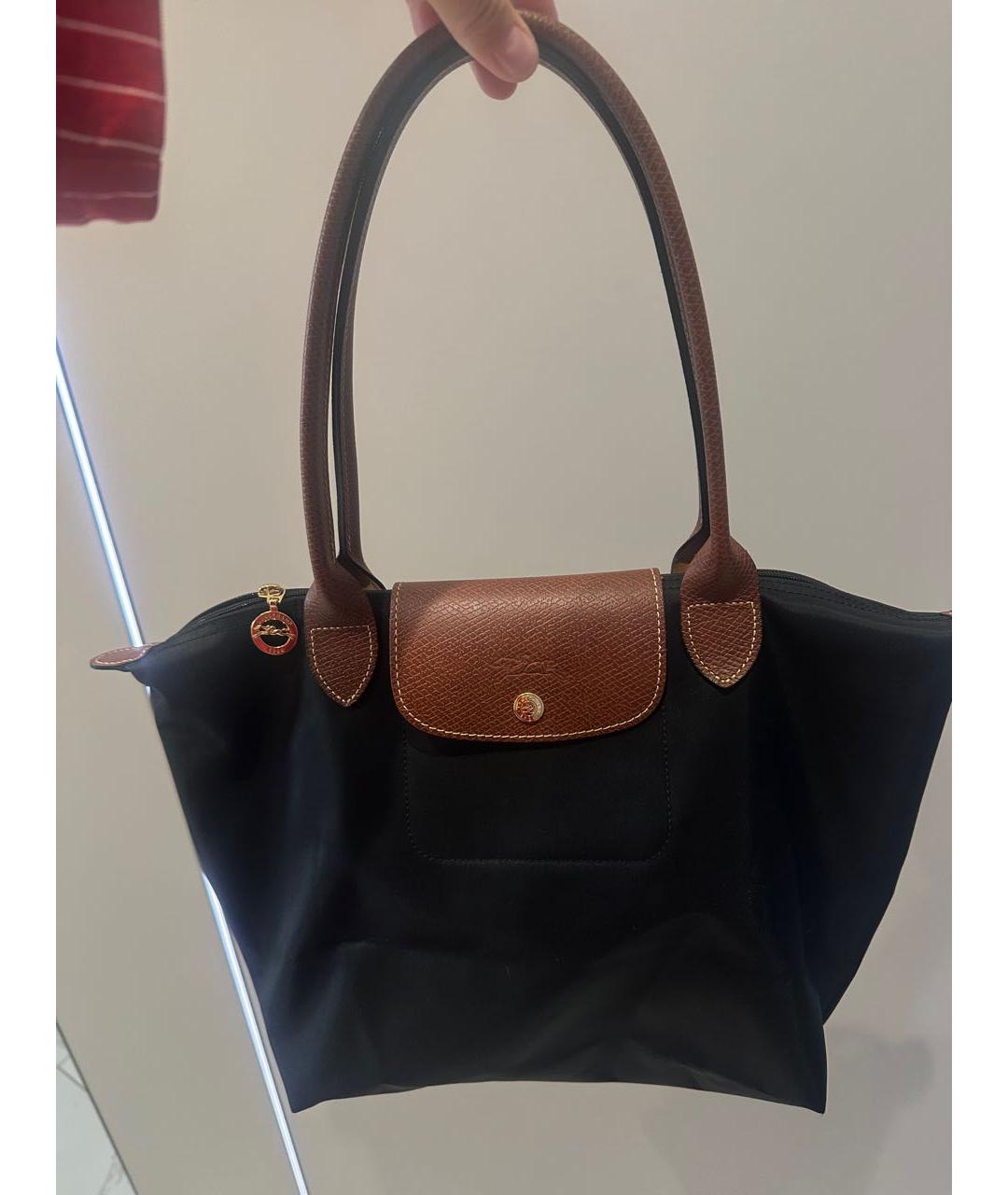 LONGCHAMP Черная сумка тоут, фото 2