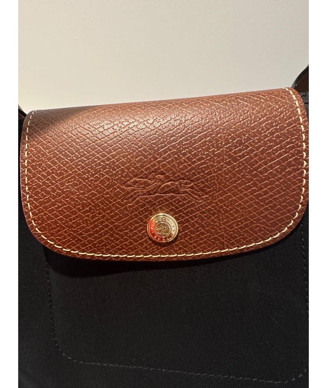 LONGCHAMP Черная сумка тоут, фото 4