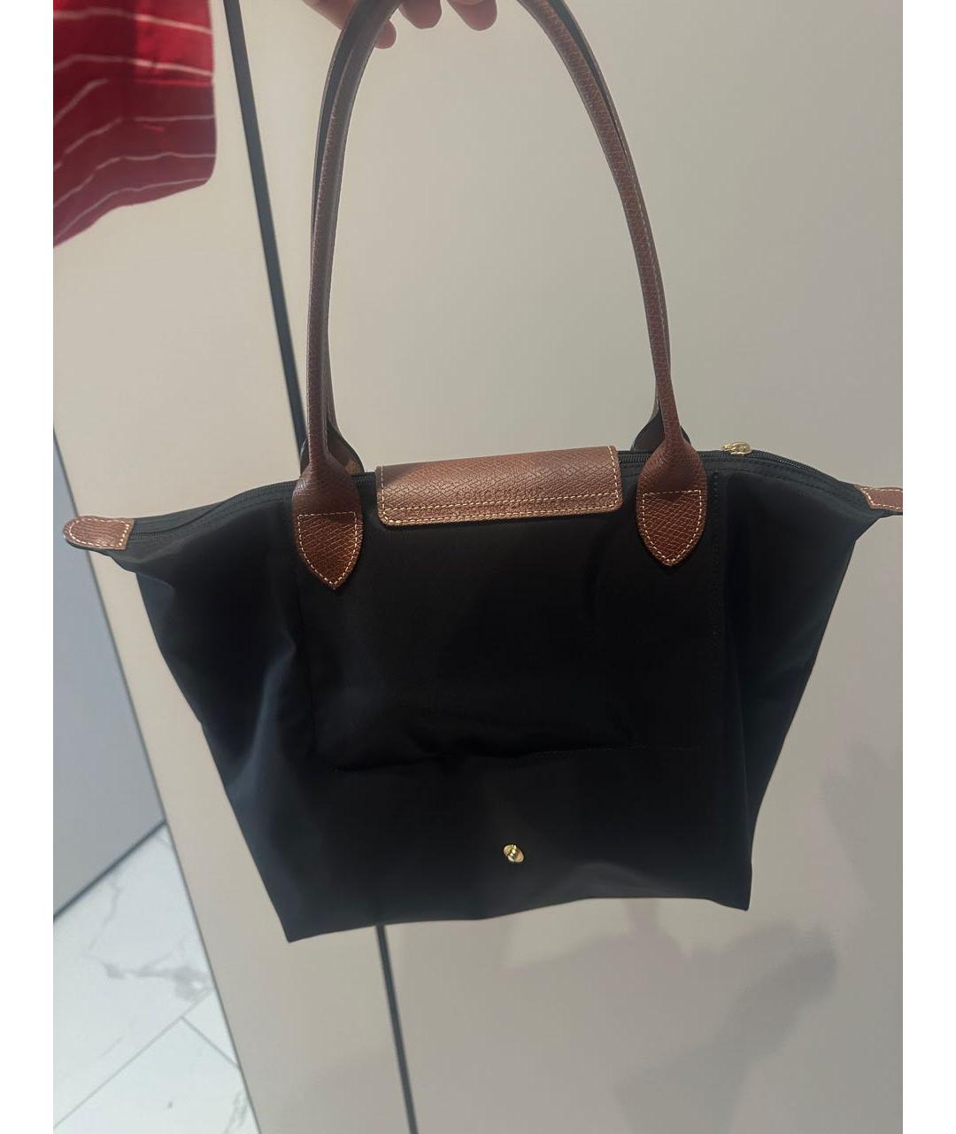 LONGCHAMP Черная сумка тоут, фото 3
