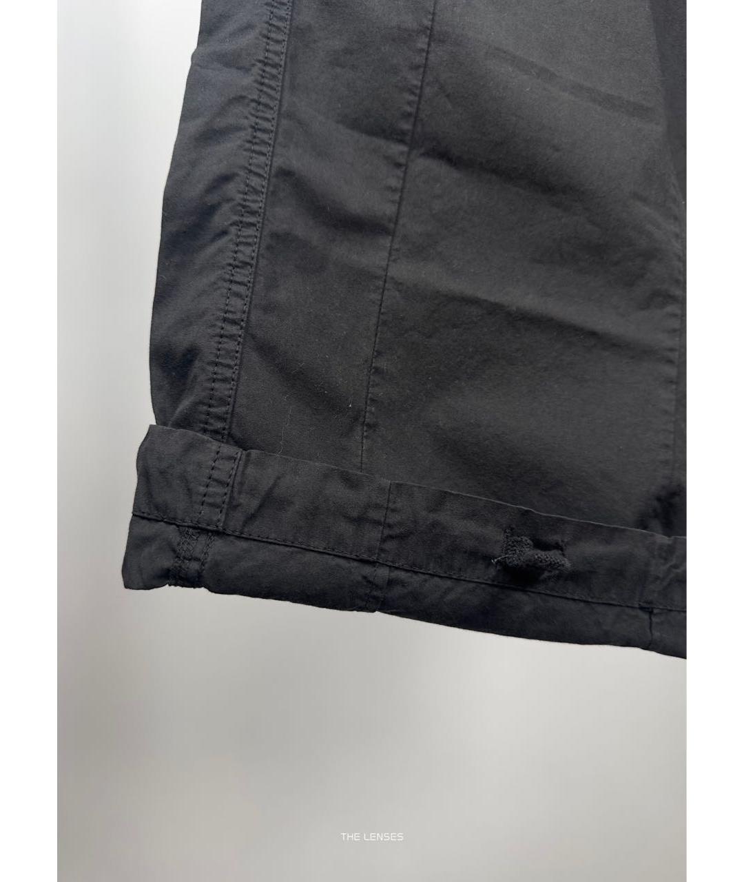 CP COMPANY Черные хлопко-эластановые повседневные брюки, фото 6