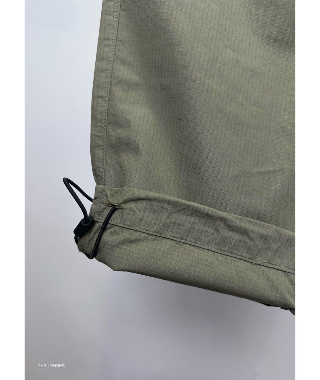 CP COMPANY Хаки хлопко-эластановые повседневные брюки, фото 8