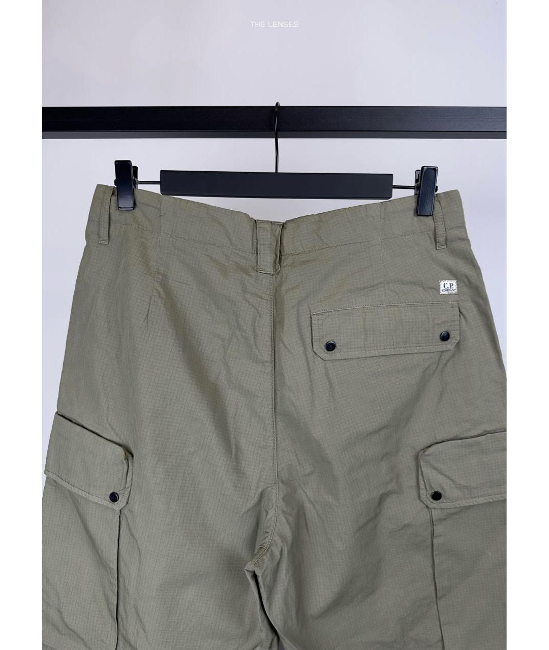CP COMPANY Хаки хлопко-эластановые повседневные брюки, фото 5