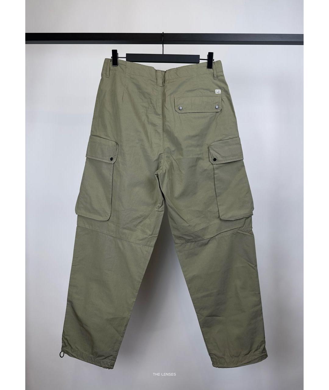CP COMPANY Хаки хлопко-эластановые повседневные брюки, фото 4