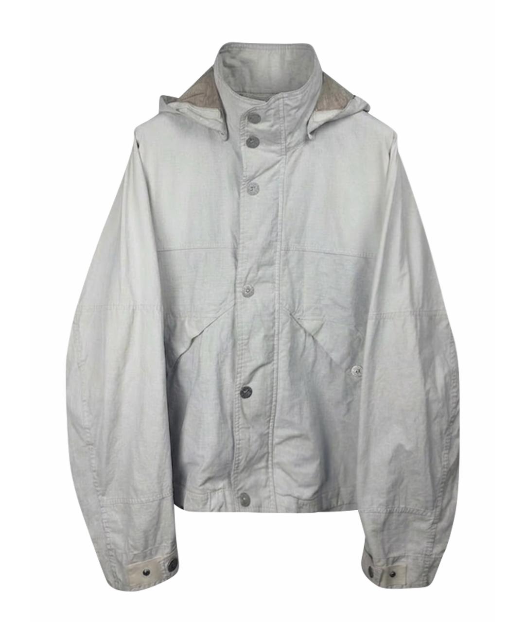 STONE ISLAND Белая льняная куртка, фото 1