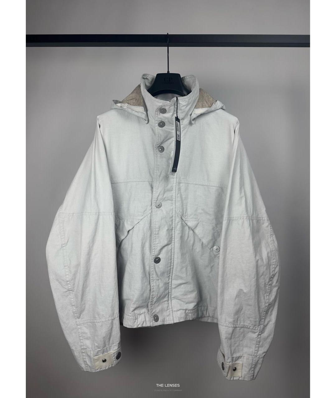 STONE ISLAND Белая льняная куртка, фото 8