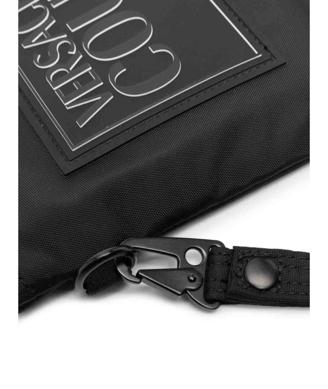 VERSACE JEANS COUTURE Черная синтетическая барсетка, фото 2