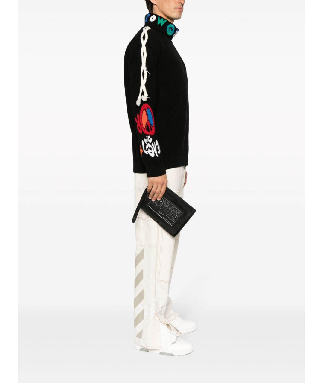 VERSACE JEANS COUTURE Черная синтетическая барсетка, фото 3