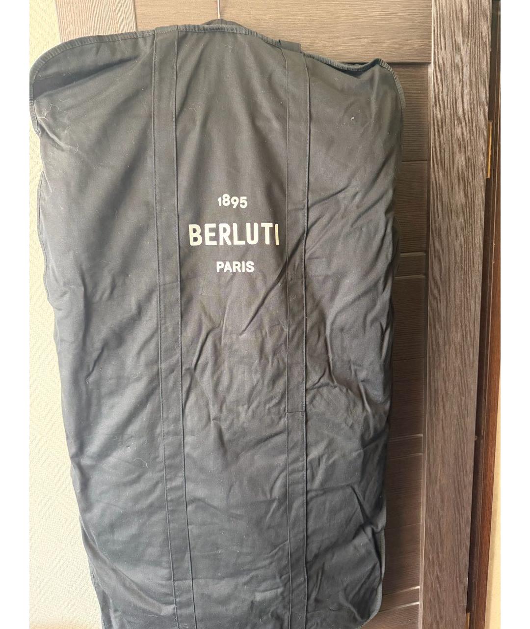 BERLUTI Коричневая кожаная куртка, фото 8