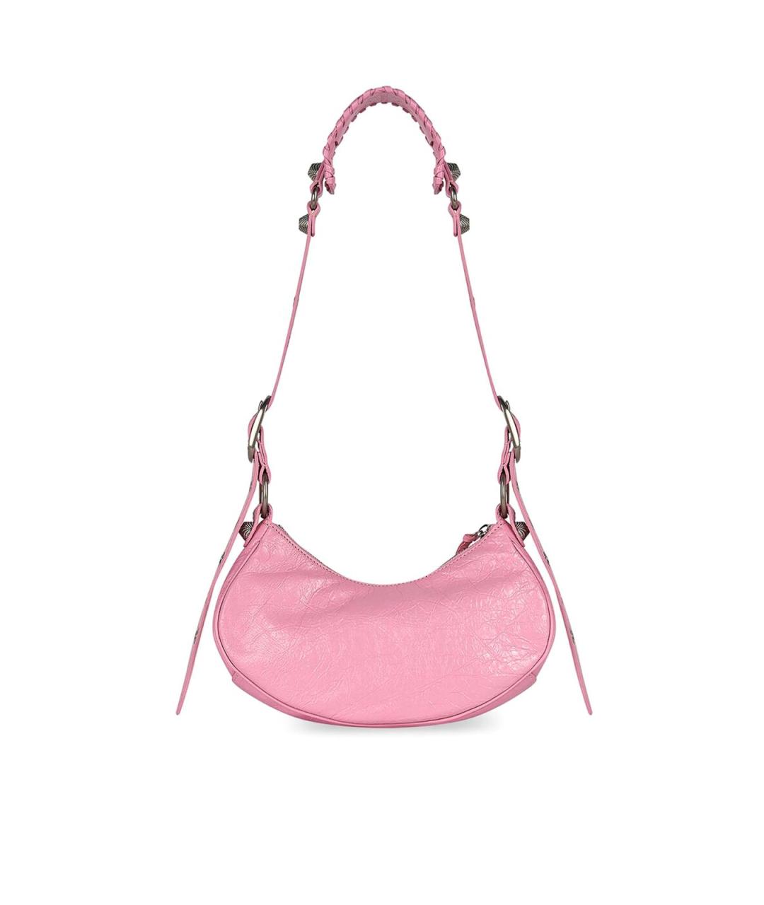 BALENCIAGA Розовая кожаная сумка через плечо, фото 3