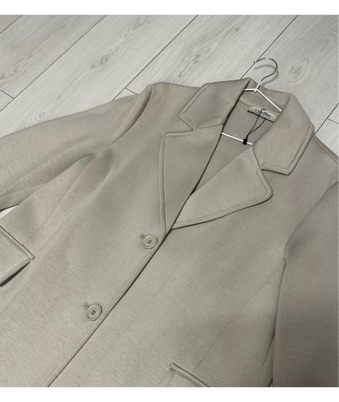 'S MAX MARA Серое пальто, фото 2