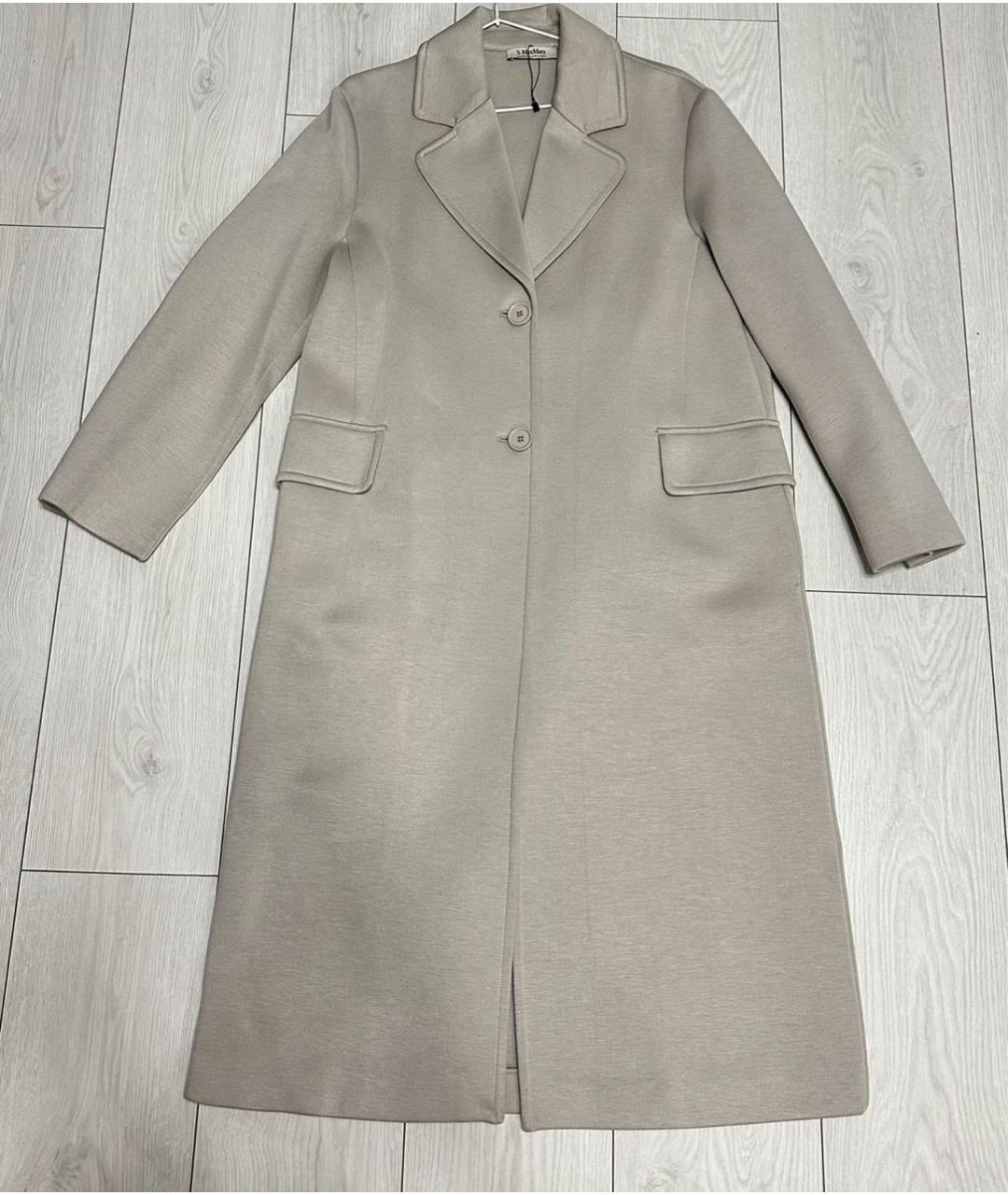 'S MAX MARA Серое пальто, фото 6