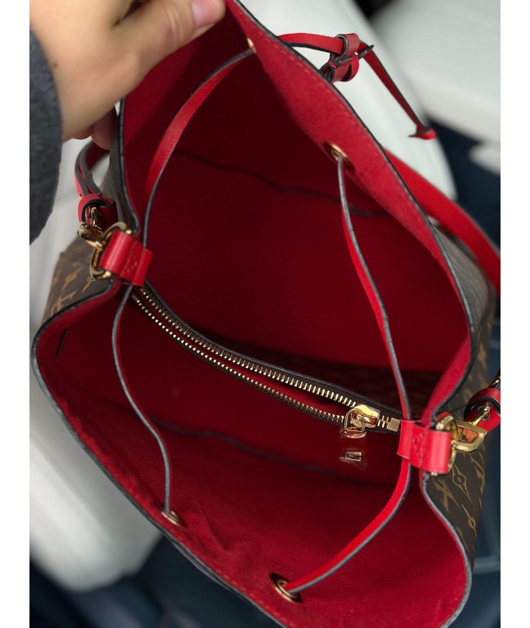 LOUIS VUITTON Коричневая сумка через плечо из канвы, фото 4
