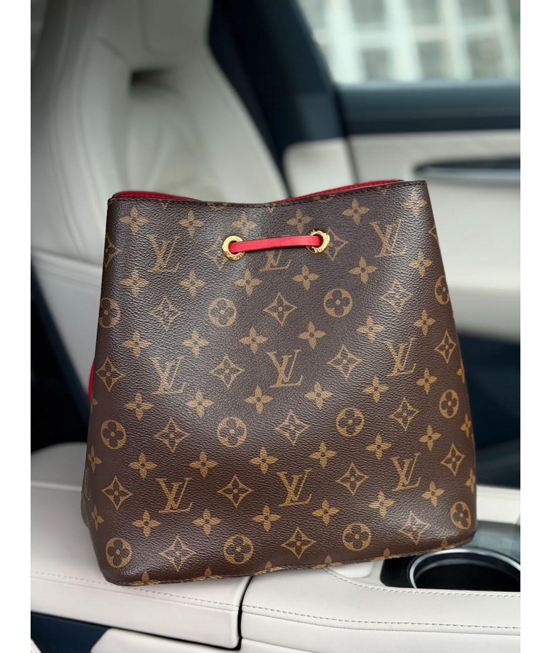LOUIS VUITTON Коричневая сумка через плечо из канвы, фото 3