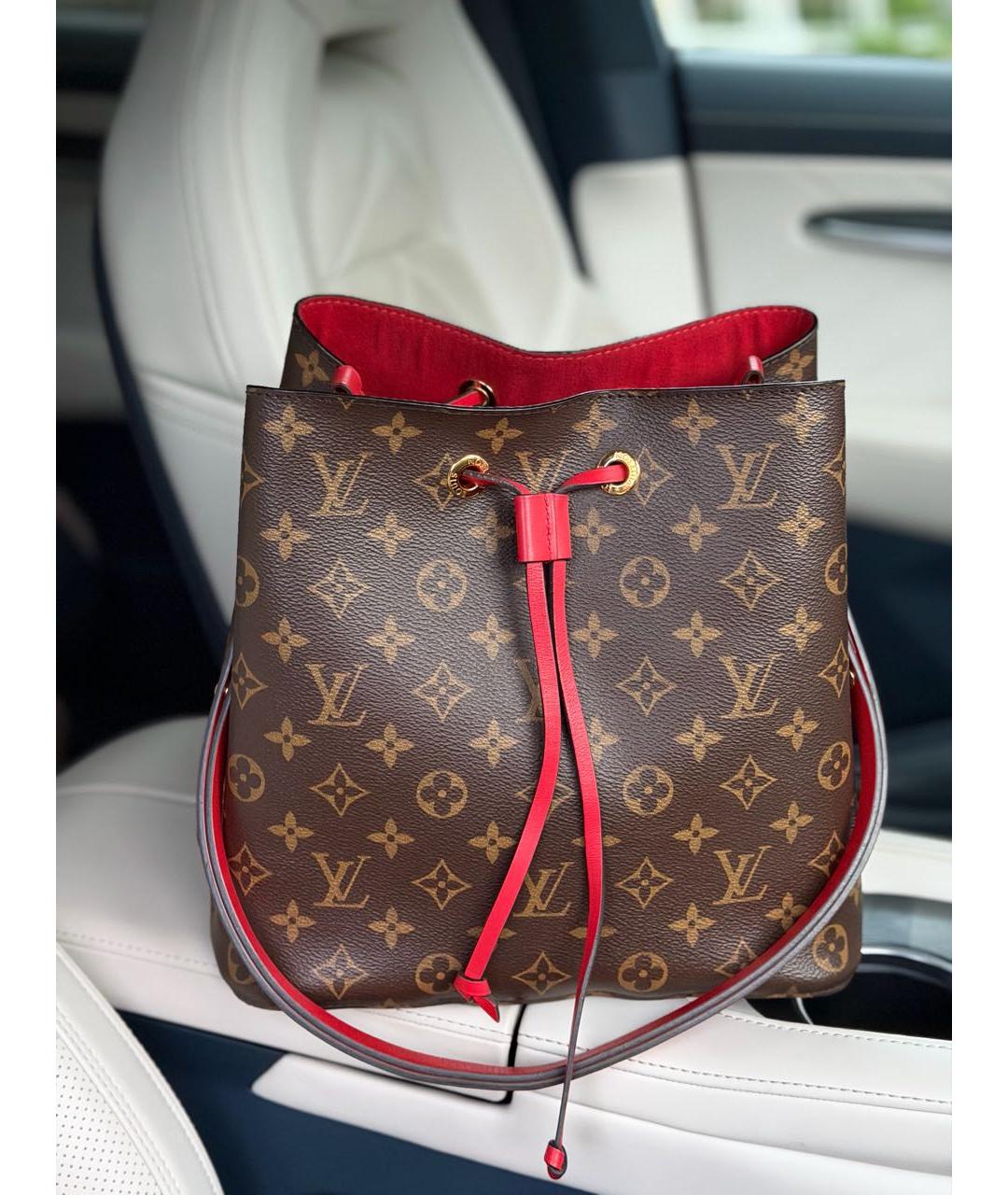 LOUIS VUITTON Коричневая сумка через плечо из канвы, фото 9
