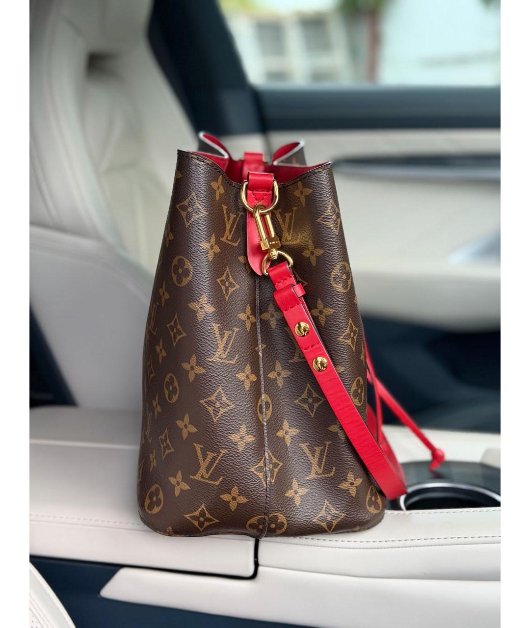 LOUIS VUITTON Коричневая сумка через плечо из канвы, фото 2
