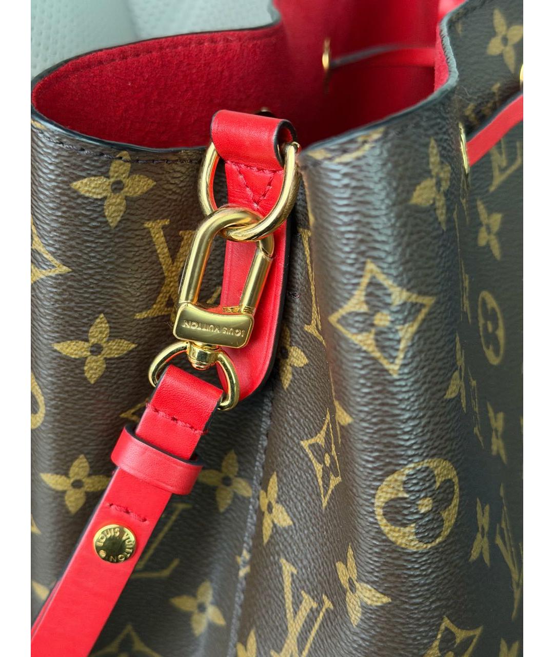 LOUIS VUITTON Коричневая сумка через плечо из канвы, фото 7