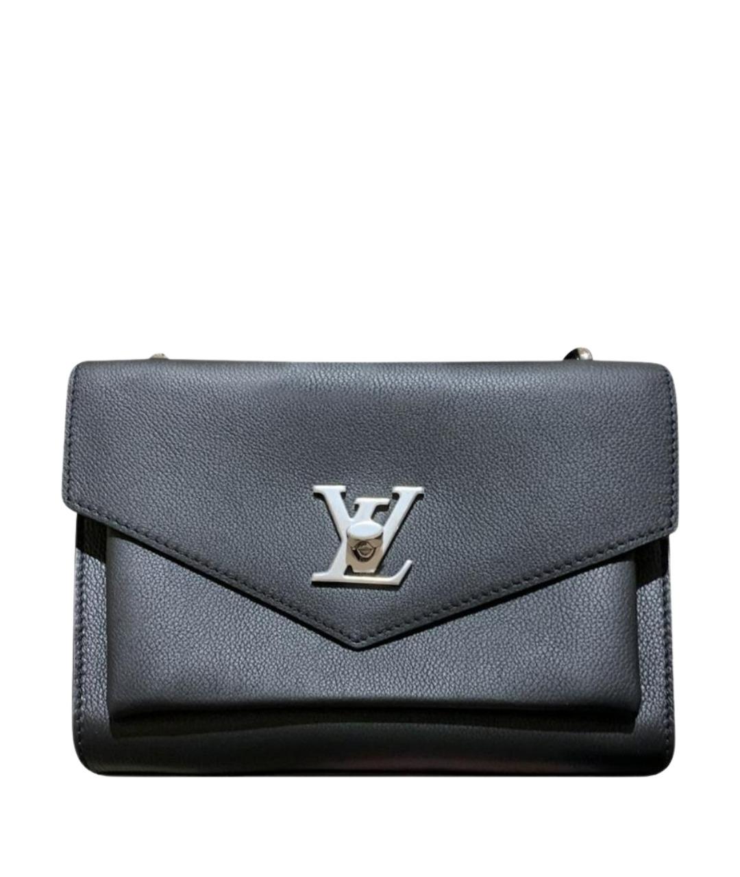 LOUIS VUITTON Черная кожаная сумка через плечо, фото 1
