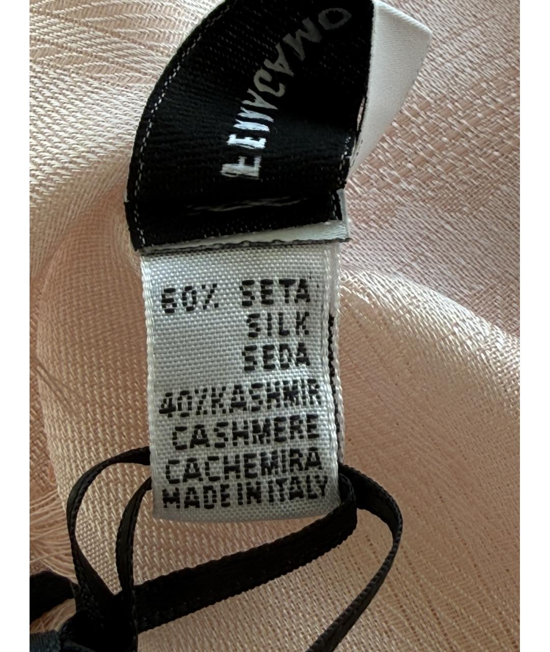 FERRAGAMO Бежевый кашемировый шарф, фото 7
