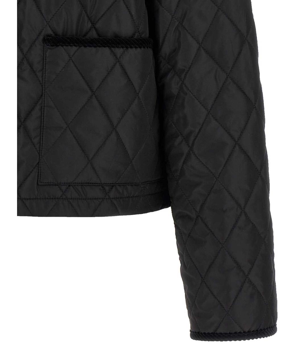 BURBERRY Черная хлопковая куртка, фото 4