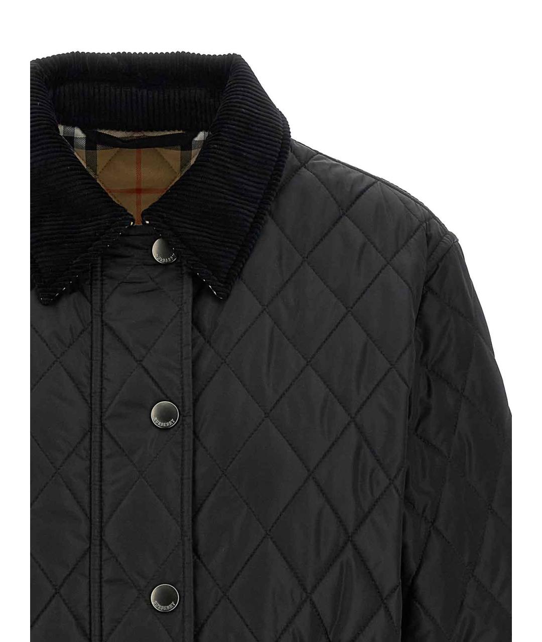 BURBERRY Черная хлопковая куртка, фото 3