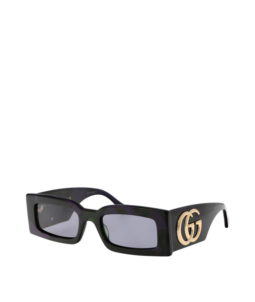 GUCCI Черные пластиковые солнцезащитные очки, фото 2