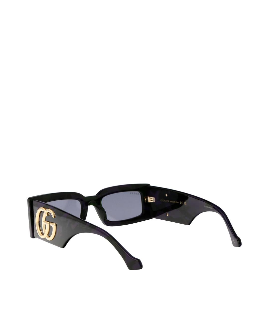 GUCCI Черные пластиковые солнцезащитные очки, фото 4