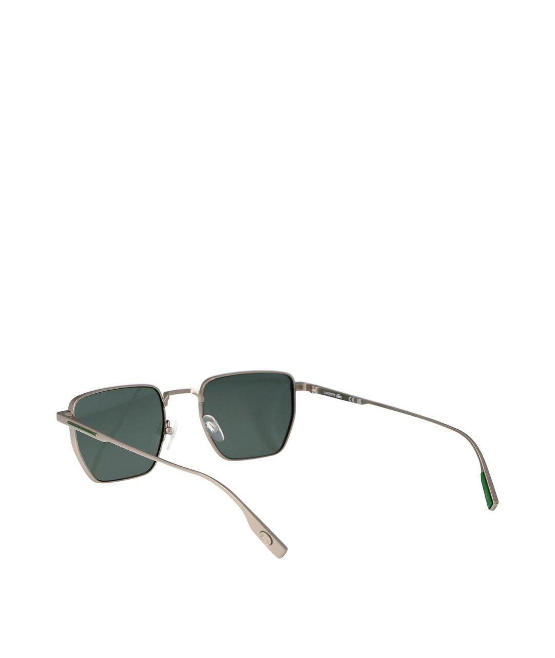 LACOSTE Серебряные металлические солнцезащитные очки, фото 4