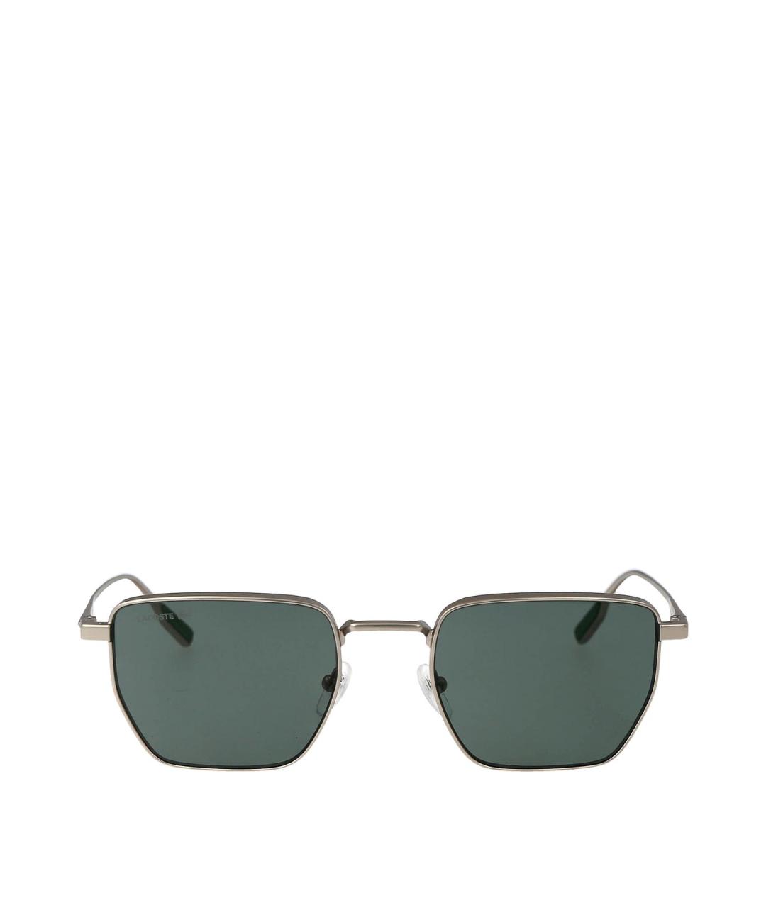 LACOSTE Серебряные металлические солнцезащитные очки, фото 1