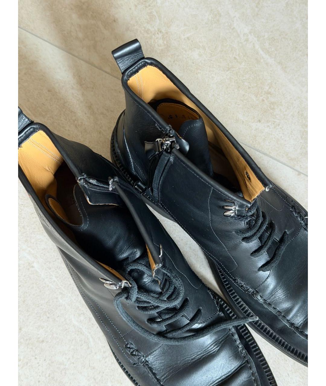 BALLY Черные кожаные высокие ботинки, фото 3