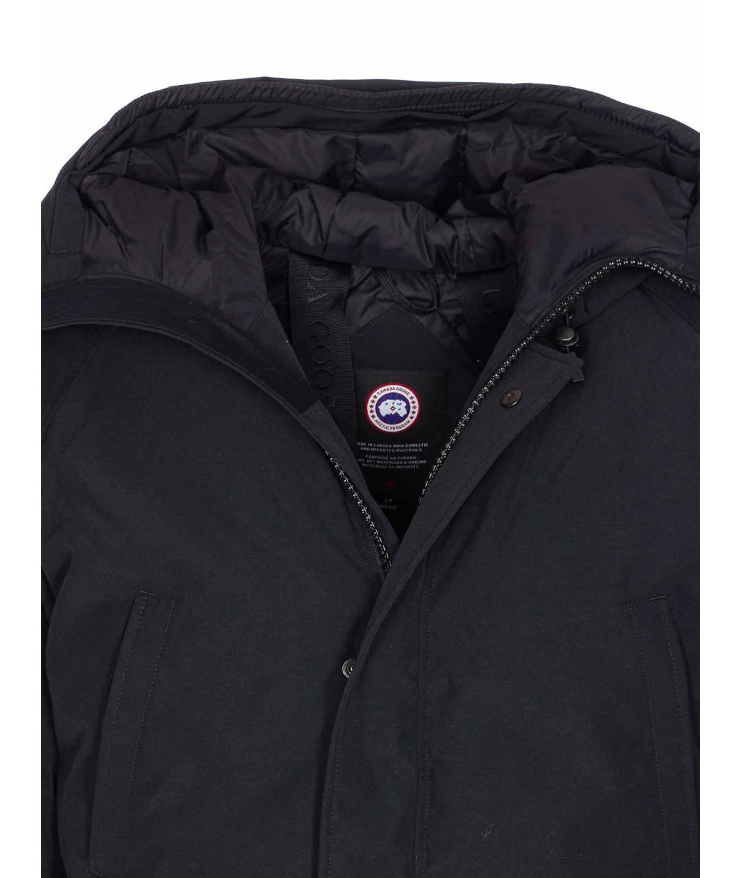 CANADA GOOSE Черная хлопковая куртка, фото 4
