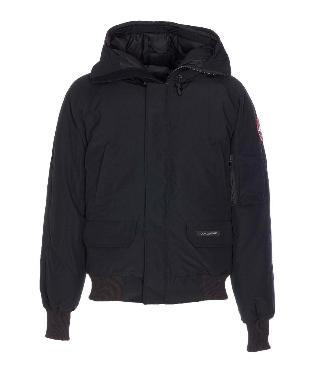 CANADA GOOSE Черная хлопковая куртка, фото 1