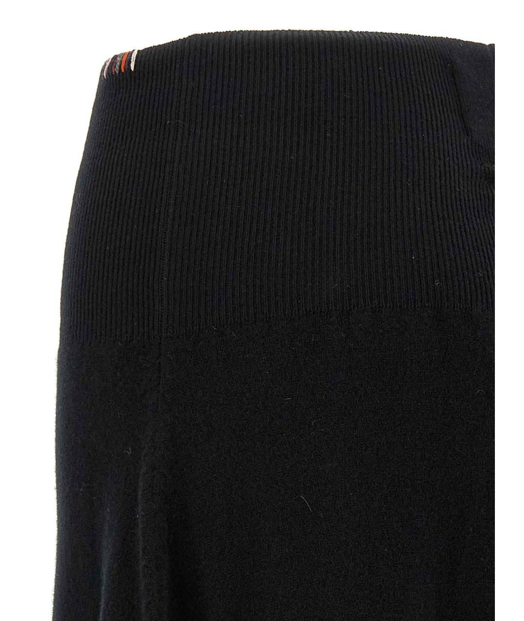 EXTREME CASHMERE Черная кашемировая юбка миди, фото 4