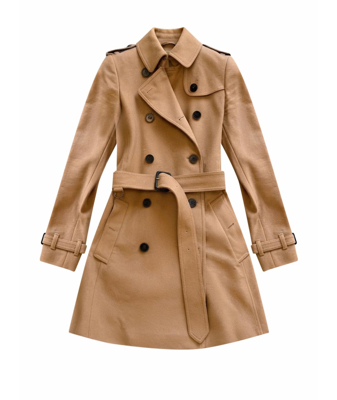 BURBERRY Бежевое кашемировое пальто, фото 1