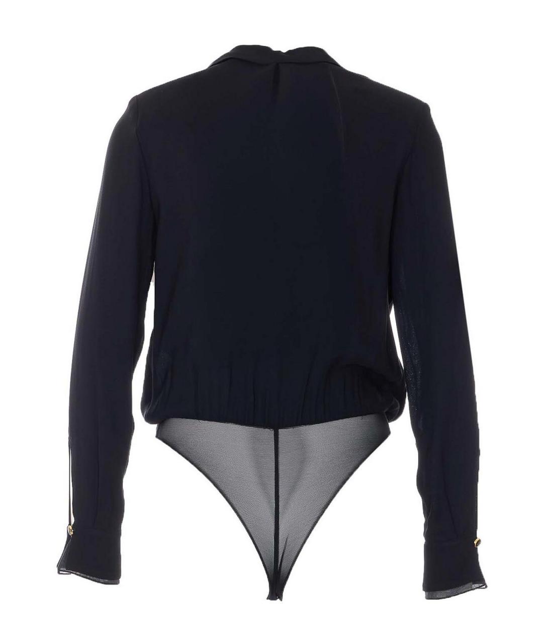 ELISABETTA FRANCHI Черное вискозное боди, фото 2