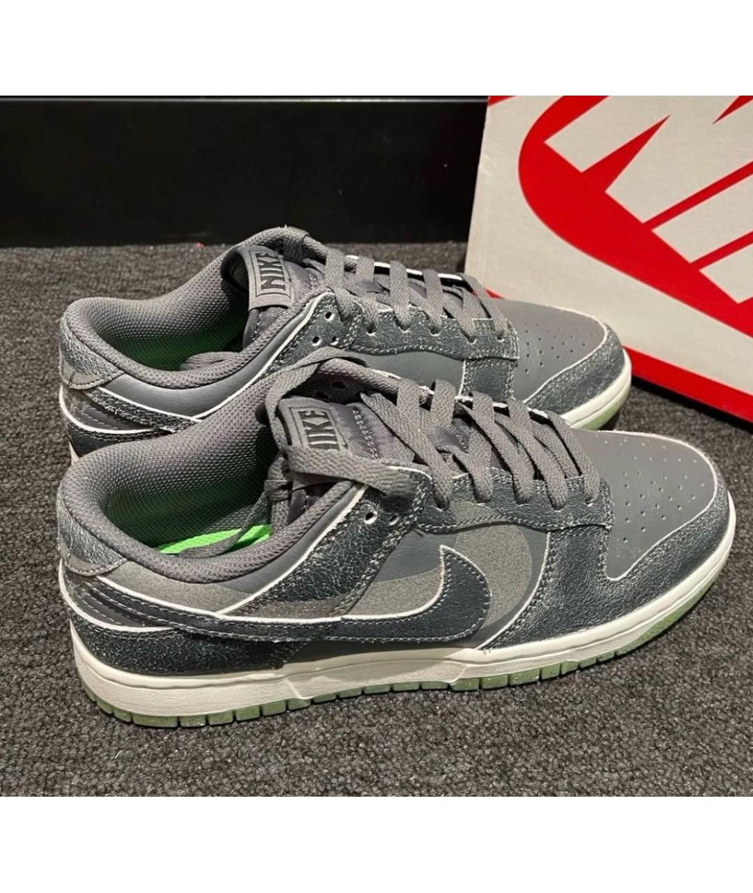 NIKE Антрацитовые низкие кроссовки / кеды, фото 7