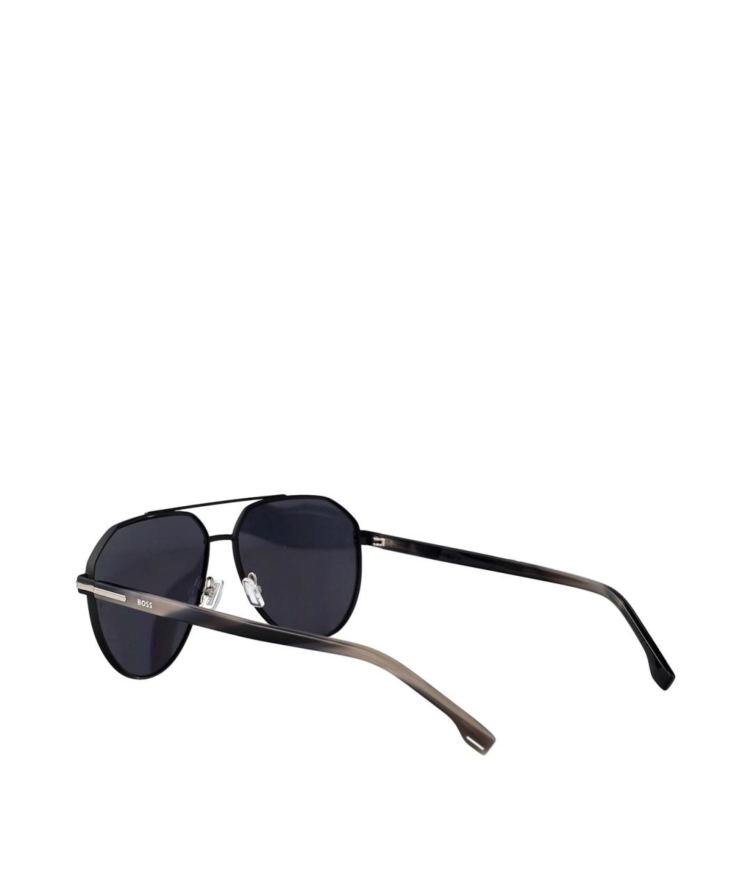 HUGO BOSS Черные металлические солнцезащитные очки, фото 4