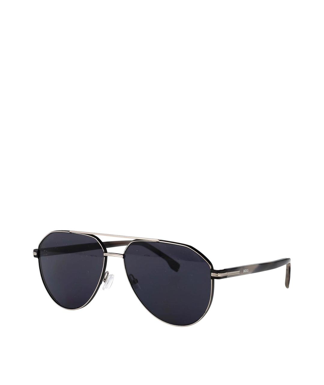 HUGO BOSS Черные металлические солнцезащитные очки, фото 2