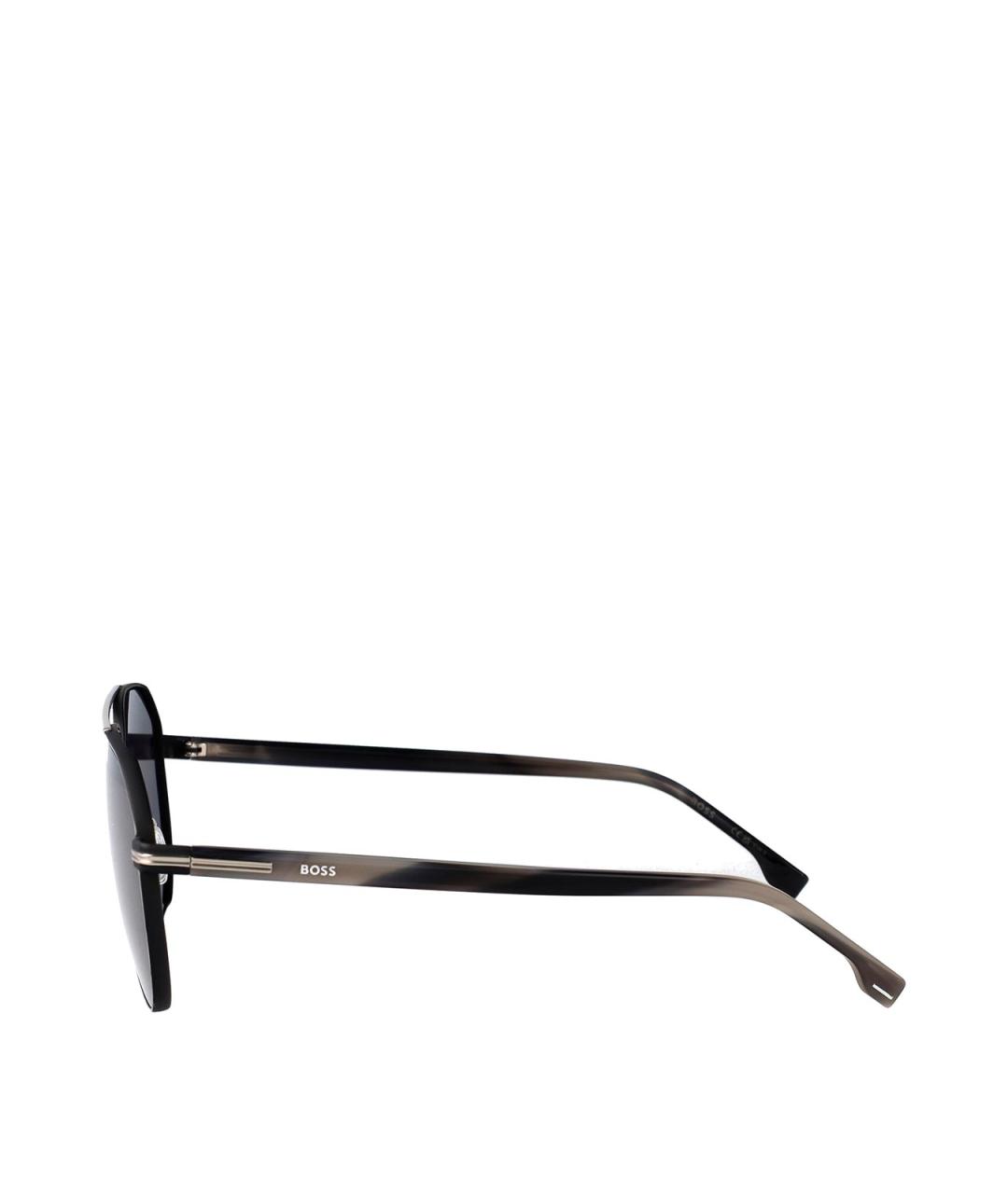 HUGO BOSS Черные металлические солнцезащитные очки, фото 3