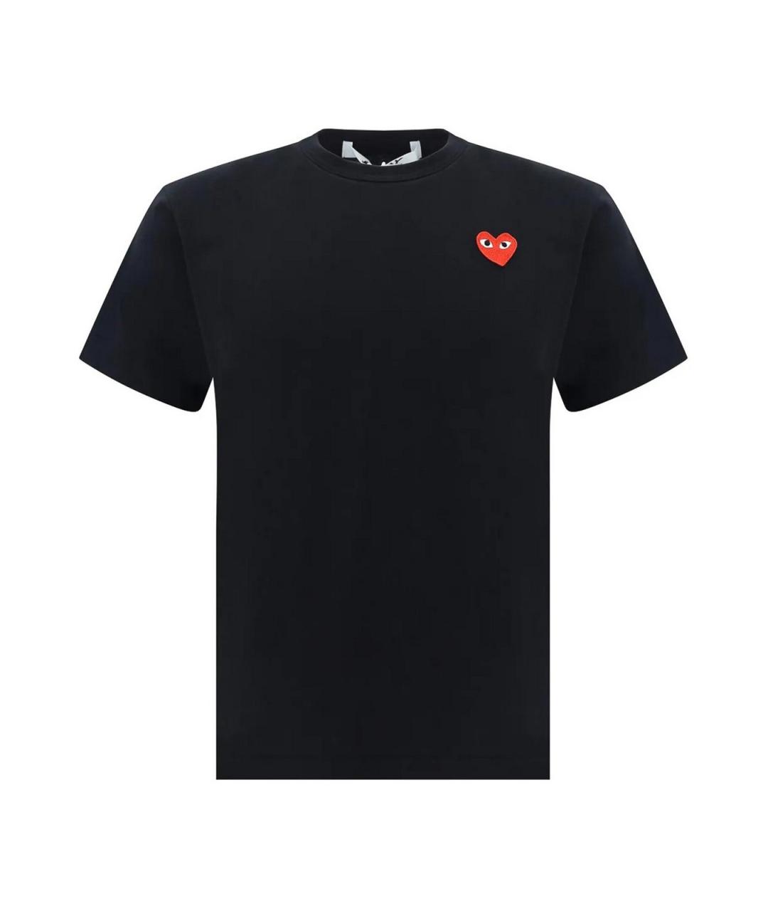 COMME DES GARÇONS Черная хлопковая футболка, фото 1
