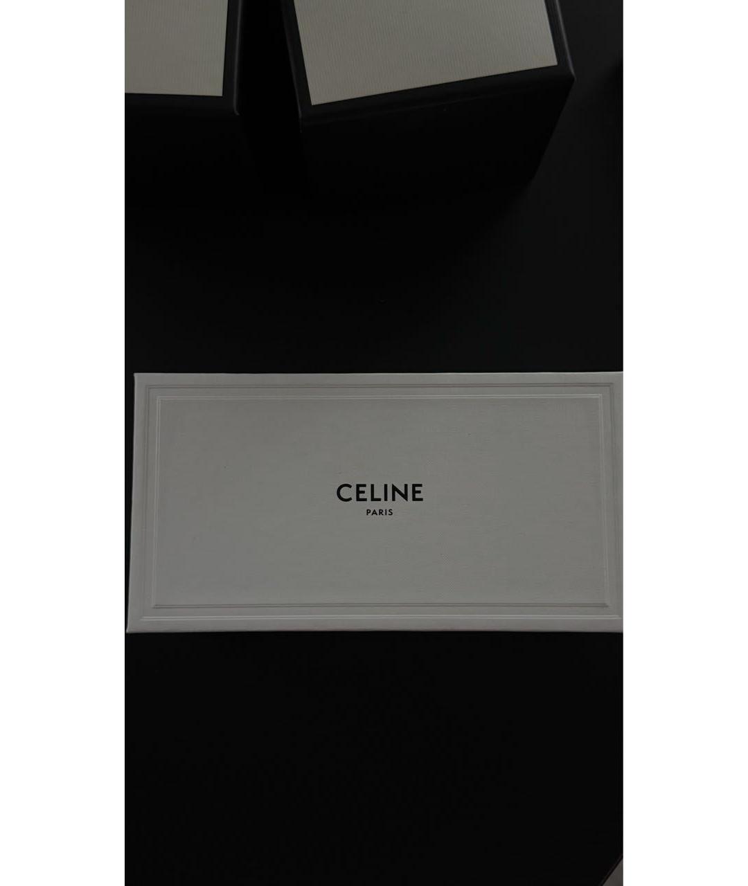 CELINE Белые пластиковые солнцезащитные очки, фото 4